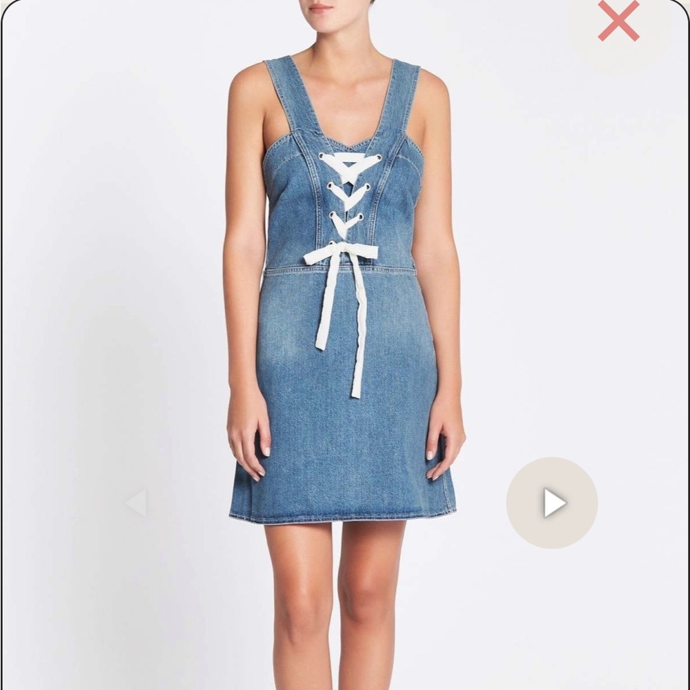 NWT PAIGE Tula Denim Dress in Nolita - Size L in excellent condition! - Picture 2 of 6